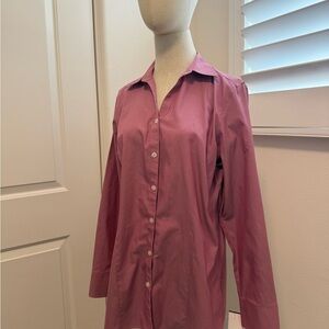 L.L. Bean Rose Cotton Dress Shirt